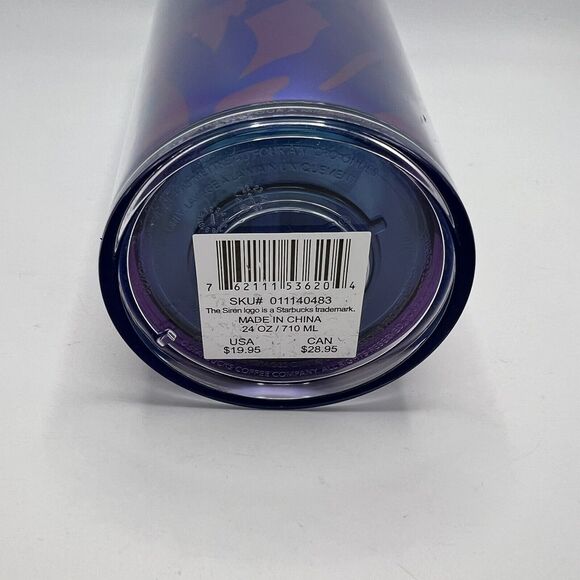 Starbucks 2023 Gradient Iris cold cup tumbler 24oz target exclusive NEW - Picture 6 of 8